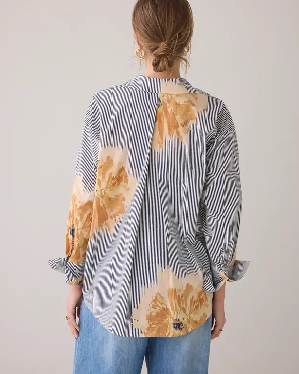 SUMMUM SUMMUM Flowers & Stripes Blouse