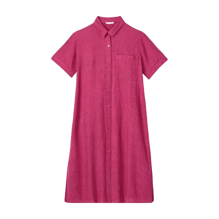 EILEEN FISHER EILEEN FISHER Classic Collar Linen Délavé Shirtdress