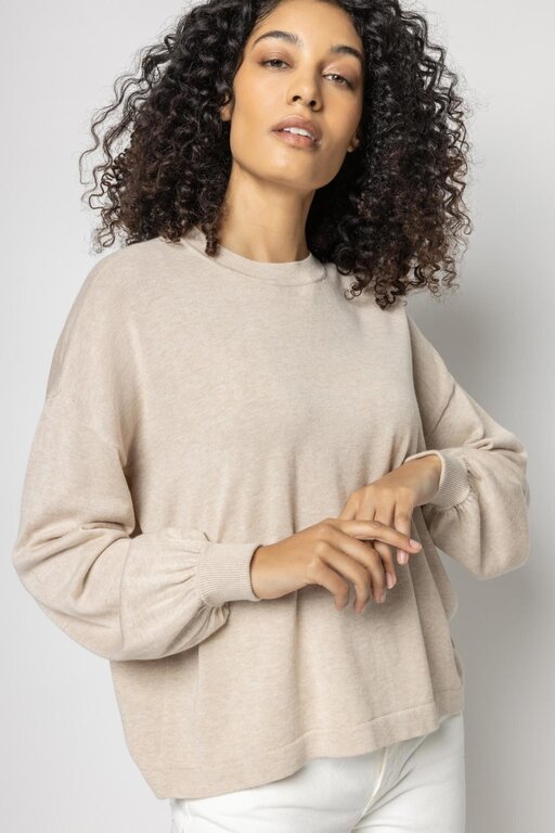 LILLA P LILLA P Cotton Modal Easy Pullover Sweater
