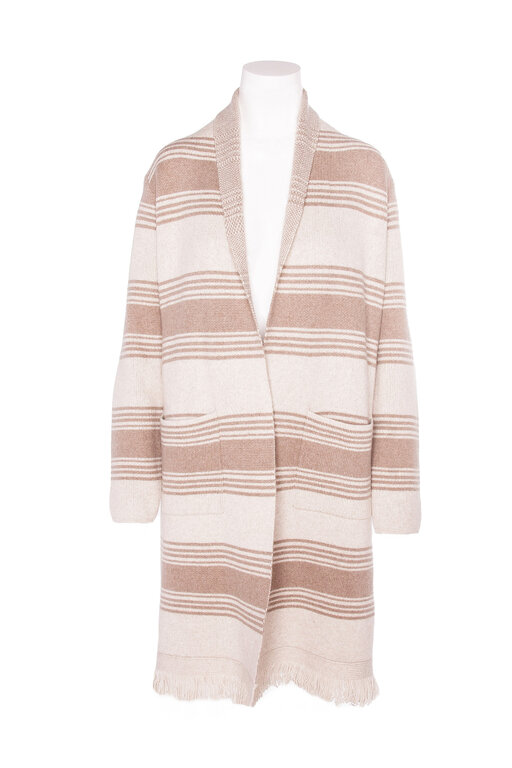 WHITE + WARREN WHITE + WARREN Blanket Stripe Coatigan