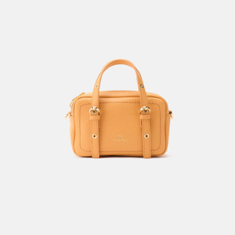 CUOIERIA Eva Soft Leather Mini Duffle, Apricot
