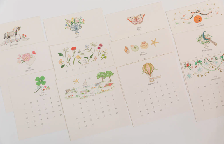 KAREN ADAMS KAREN ADAMS 2026 Classic Desk Calendar Refill
