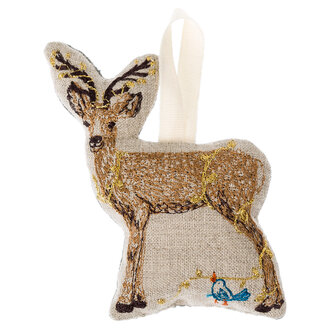 CORAL & TUSK Deer with Lights Ornament