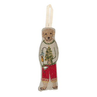 CORAL & TUSK Dog with Gifts Ornament
