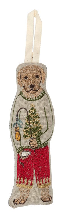CORAL & TUSK CORAL & TUSK Dog with Gifts Ornament