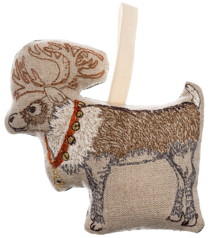 CORAL & TUSK CORAL & TUSK Reindeer with Bells Ornament
