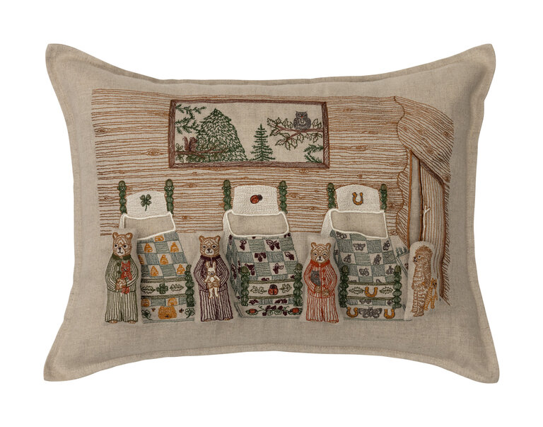 CORAL & TUSK CORAL & TUSK Three Little Bears Pocket Pillow