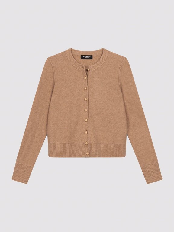 REPEAT REPEAT Cashmere Crew Cardigan