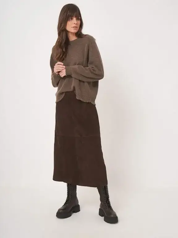 REPEAT REPEAT Suede Skirt