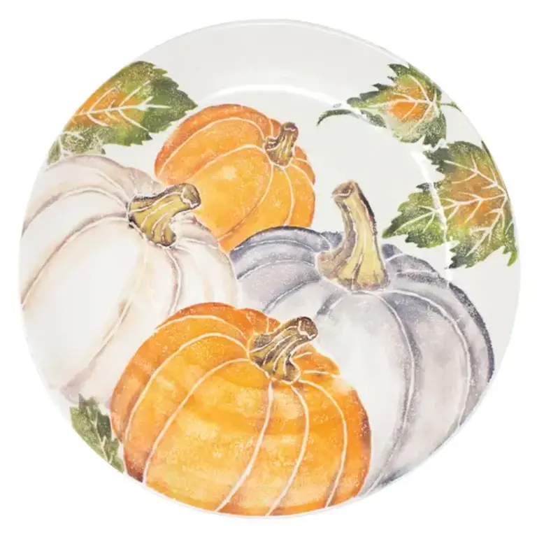 VIETRI VIETRI Large Serving Bowl with Assorted Pumpkins