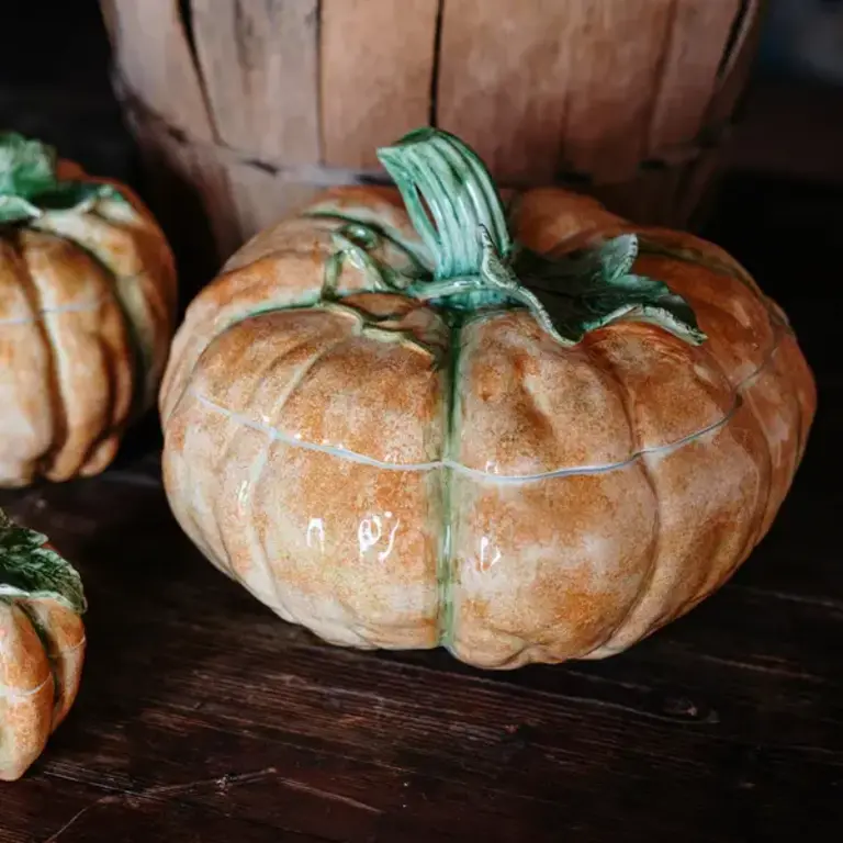 VIETRI VIETRI Pumpkins Figural Tureen