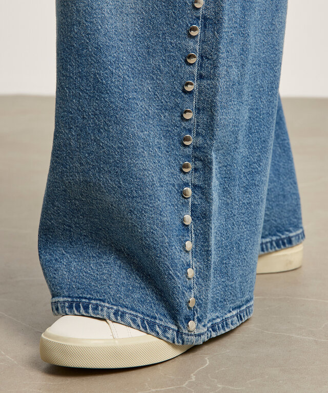 MAC MAC Nevada Rivet Extra Wide-Leg Jean