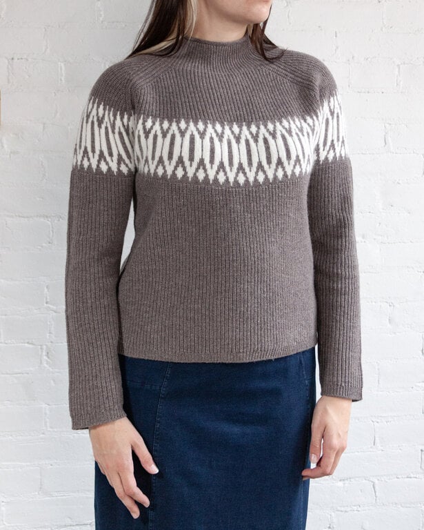 ALASHAN ALASHAN  Islay Shaker Fair Isle Sweater
