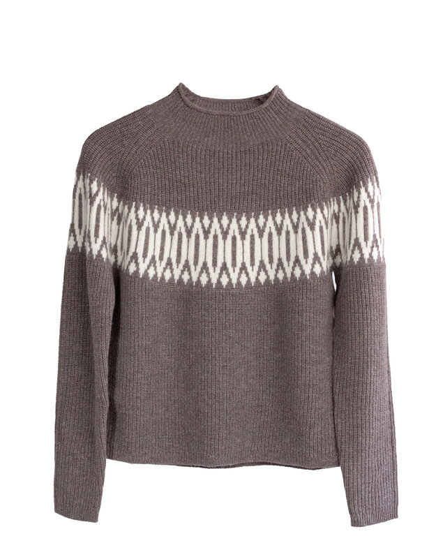 ALASHAN ALASHAN  Islay Shaker Fair Isle Sweater