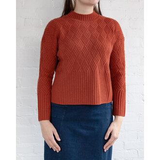 ALASHAN Arabella Basketweave Sweater