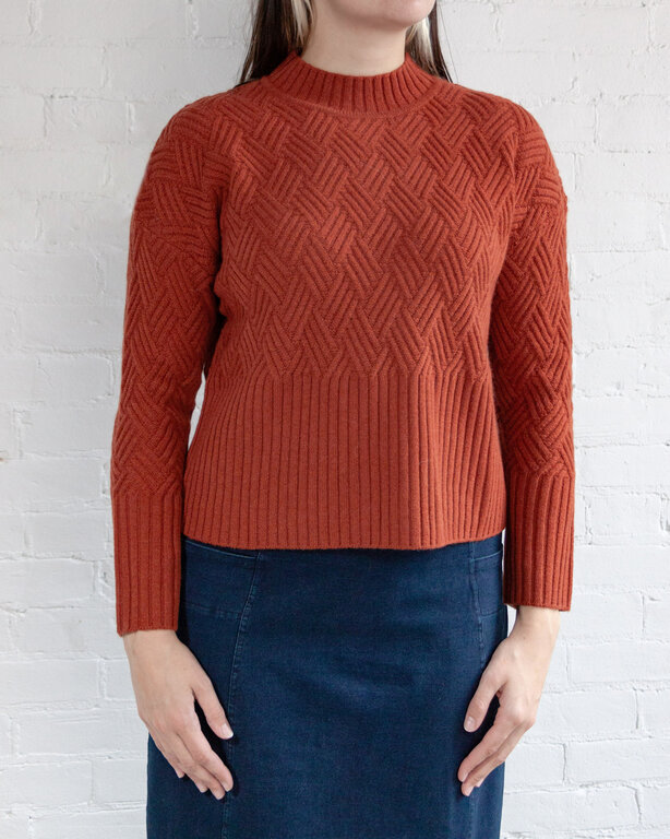 ALASHAN ALASHAN Arabella Basketweave Sweater