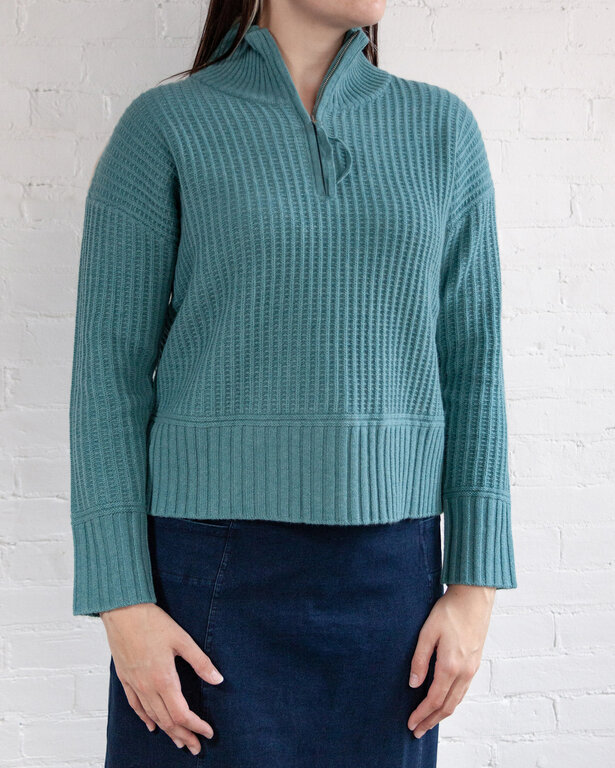 ALASHAN ALASHAN Morgan Half Zip Sweater