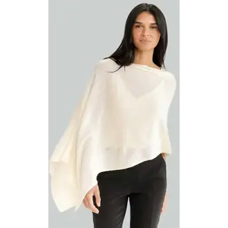 ALASHAN 100% Cashmere Topper, Snow