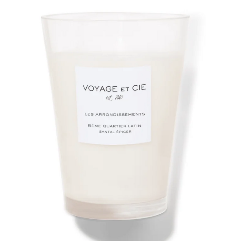 VOYAGE ET CIE VOYAGE ET CIE 20 oz French Cut Vase Candle, Santal Epicer