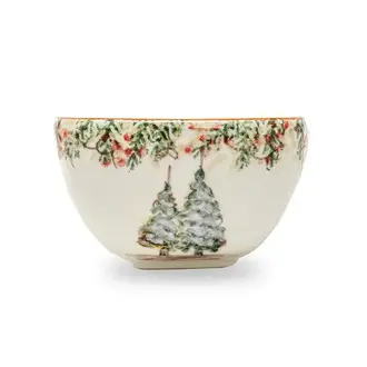 ARTE ITALICA Natale Square Bowl, Christmas