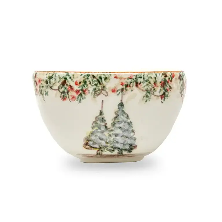 ARTE ITALICA ARTE ITALICA Natale Square Bowl, Christmas