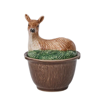 JULISKA Forest Walk Deer Bowl with Lid