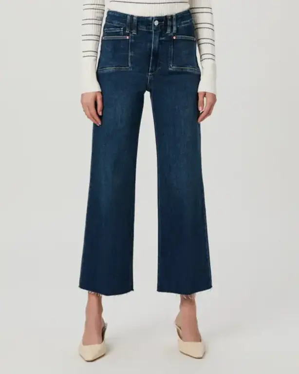 PAIGE PAIGE Anessa Jeans with Raw Hem