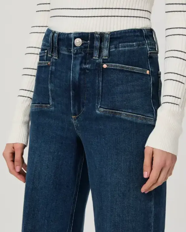 PAIGE PAIGE Anessa Jeans with Raw Hem