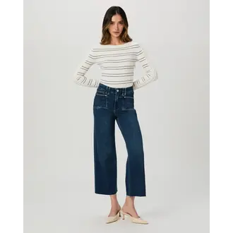 PAIGE Anessa Jeans with Raw Hem