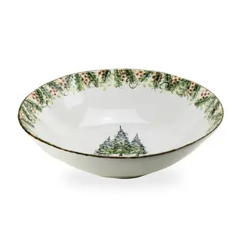 ARTE ITALICA Natale Medium Serving Bowl
