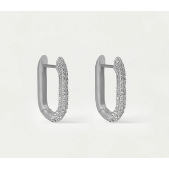 DEAN DAVIDSON Juliette Pave Huggie Hoop Earrings