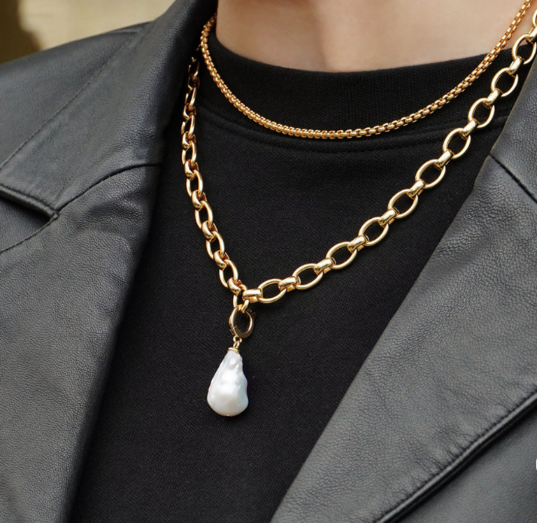 DEAN DAVIDSON DEAN DAVIDSON Florence Collar Necklace- Pearl & Gold