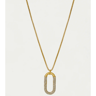 DEAN DAVIDSON Solene Pave Long Pendant Necklace
