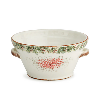 ARTE ITALICA Natale Small Handled Bowl