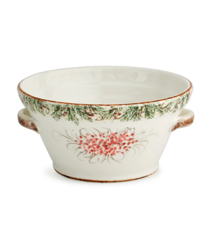 ARTE ITALICA ARTE ITALICA Natale Small Handled Bowl