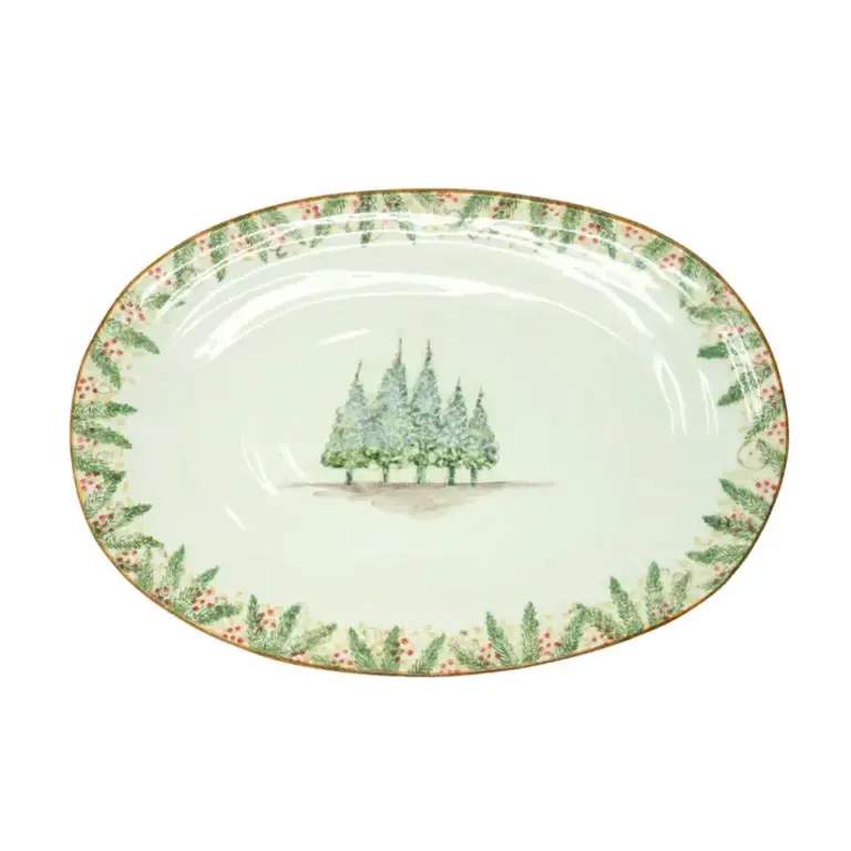 ARTE ITALICA ARTE ITALICA Natale Large Oval Platter