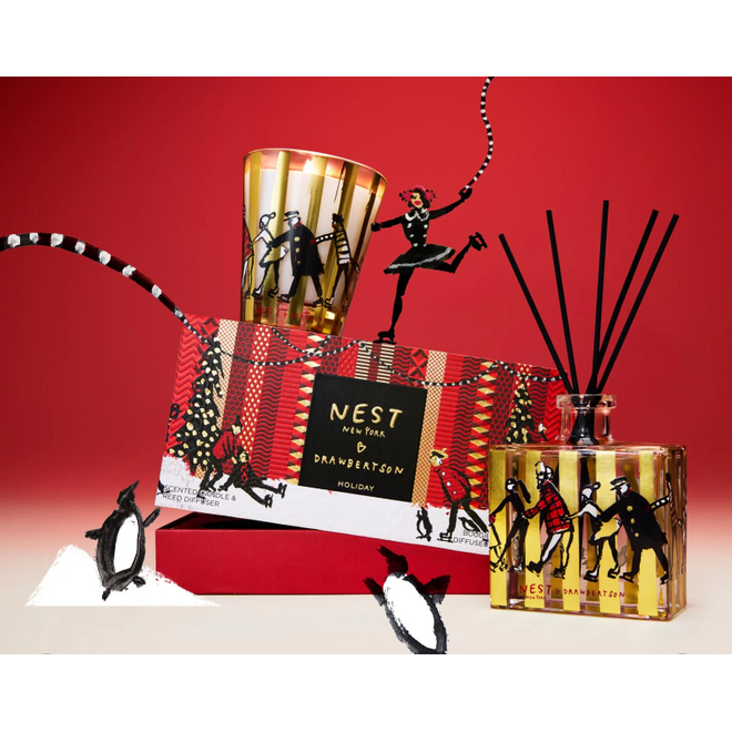 NEST Specialty Classic Holiday Candle and Diffuser Set w