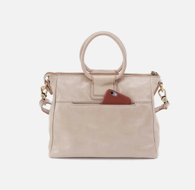 HOBO HOBO Sheila Medium Satchel: Stone Gloss