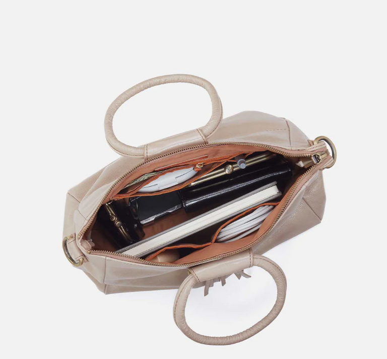 HOBO HOBO Sheila Medium Satchel: Stone Gloss