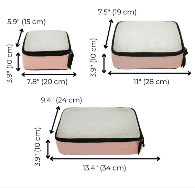 BAG-ALL BAG-ALL 3-Pack Cotton Packing Cubes