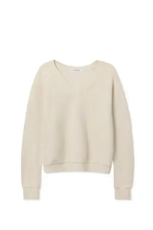 PERFECT WHITE TEE PERFECT WHITE TEE Zuri Reverse Fleece Sweatshirt, Sugar