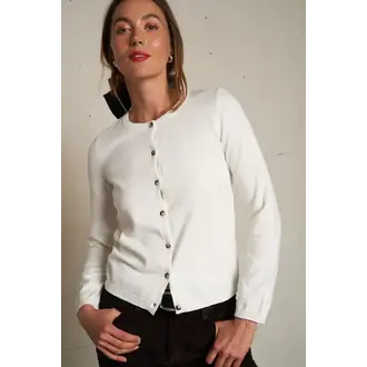 PERFECT WHITE TEE Moira Cotton Cashmere Cardigan