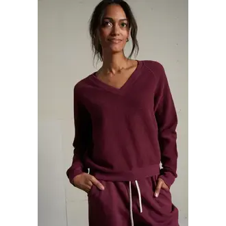 PERFECT WHITE TEE Zuri Reverse Fleece Sweatshirt