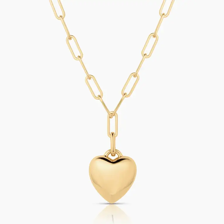 THATCH THATCH Aurelie Puffy Heart Link Necklace