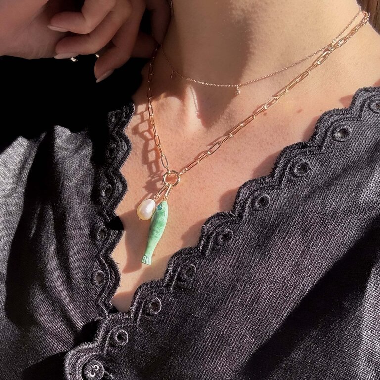 THATCH THATCH 18" Paperclip Charm Necklace