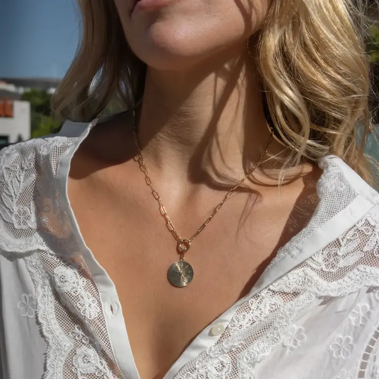 THATCH THATCH 22" Finn Paperclip Charm Necklace