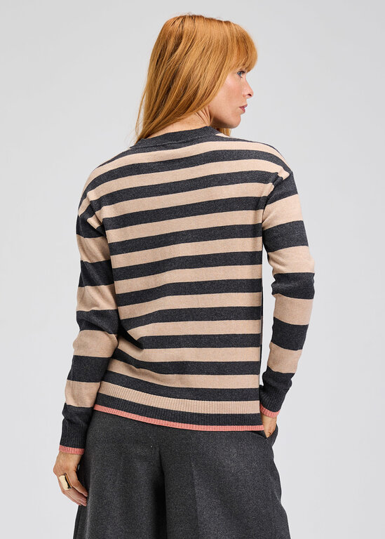 ZAKET + PLOVER ZAKET + PLOVER Multi Stripe Crew Sweater