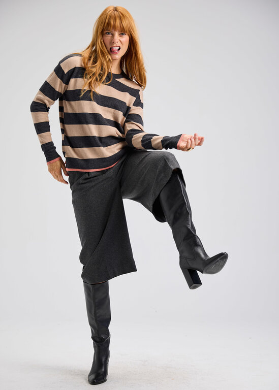 ZAKET + PLOVER ZAKET + PLOVER Multi Stripe Crew Sweater