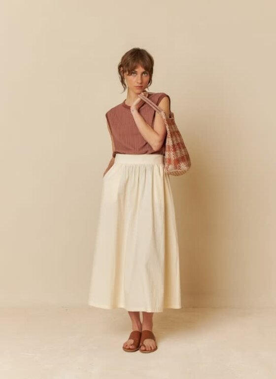 INDI&COLD INDI&COLD Poplin Midi Skirt