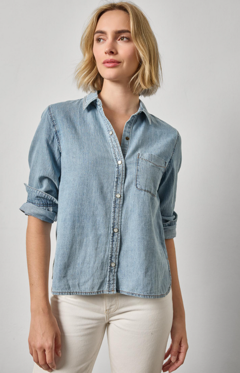 LILLA P LILLA P Denim Snap Front